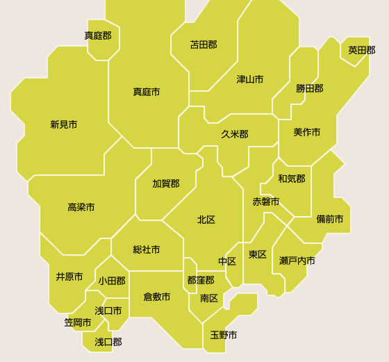岡山エリアマップ